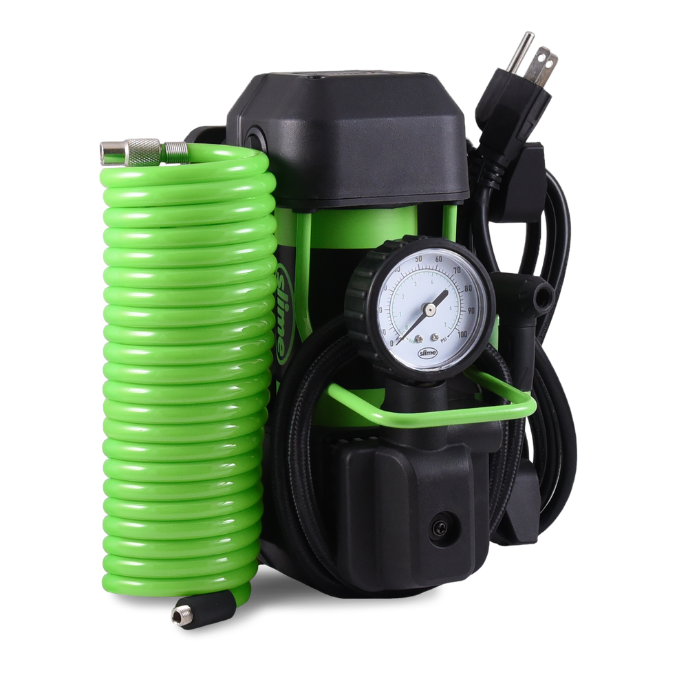 Slime 120V Pro Power Tire Inflator #40045 Mounted to Wall