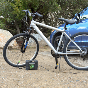 Slime Rugged Digital Tire Inflator #40047 In Use Bike