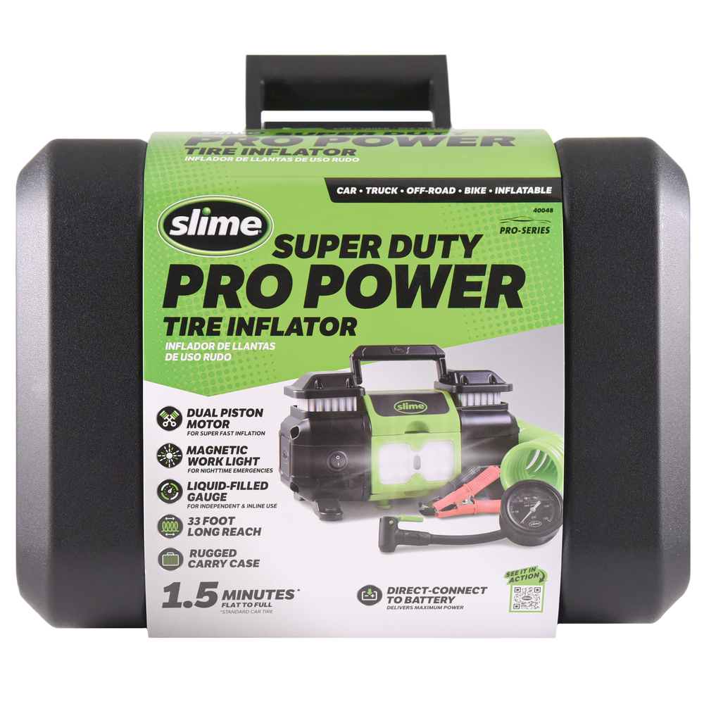 Slime Super Duty Pro Power Tire Inflator #40048 In Package