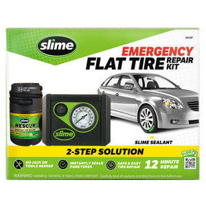 Slime Smart Spair Plus Flat Tire Repair Kit #50138 In Package