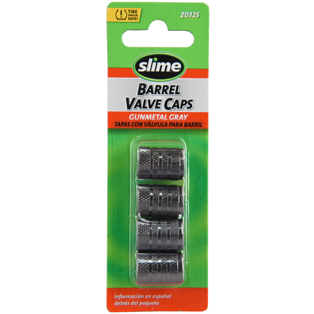 Slime Barrel Valve Caps (Gunmetal Gray) #20325 In Package