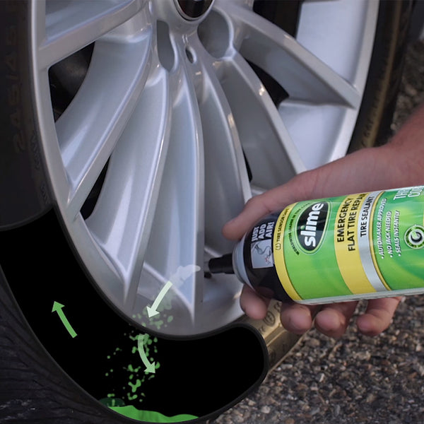 Slime Thru-Core Emergency Flat Tire Sealant: Car/Trailer, Seals Tire  Instantly, Safe & Easy to Use, 14 oz. 60186 - Advance Auto Parts