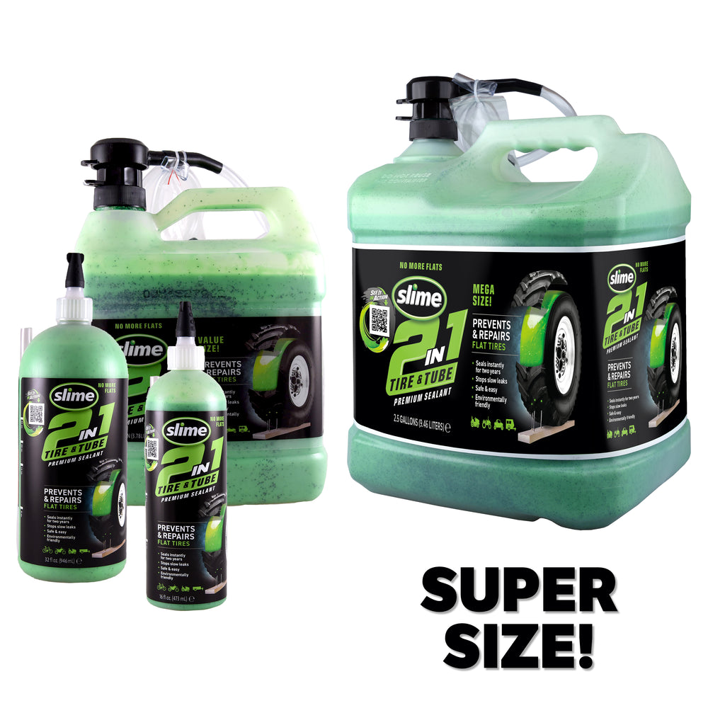 Slime 2-in-1 Tire & Tube Sealant 2.5 Gallon #10199 Super Size