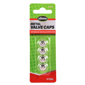Slime Metal Valve Caps #20145 In Package