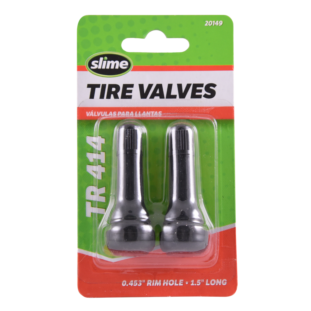 Slime Tubeless Tire Valves - TR414 #20149 In Package