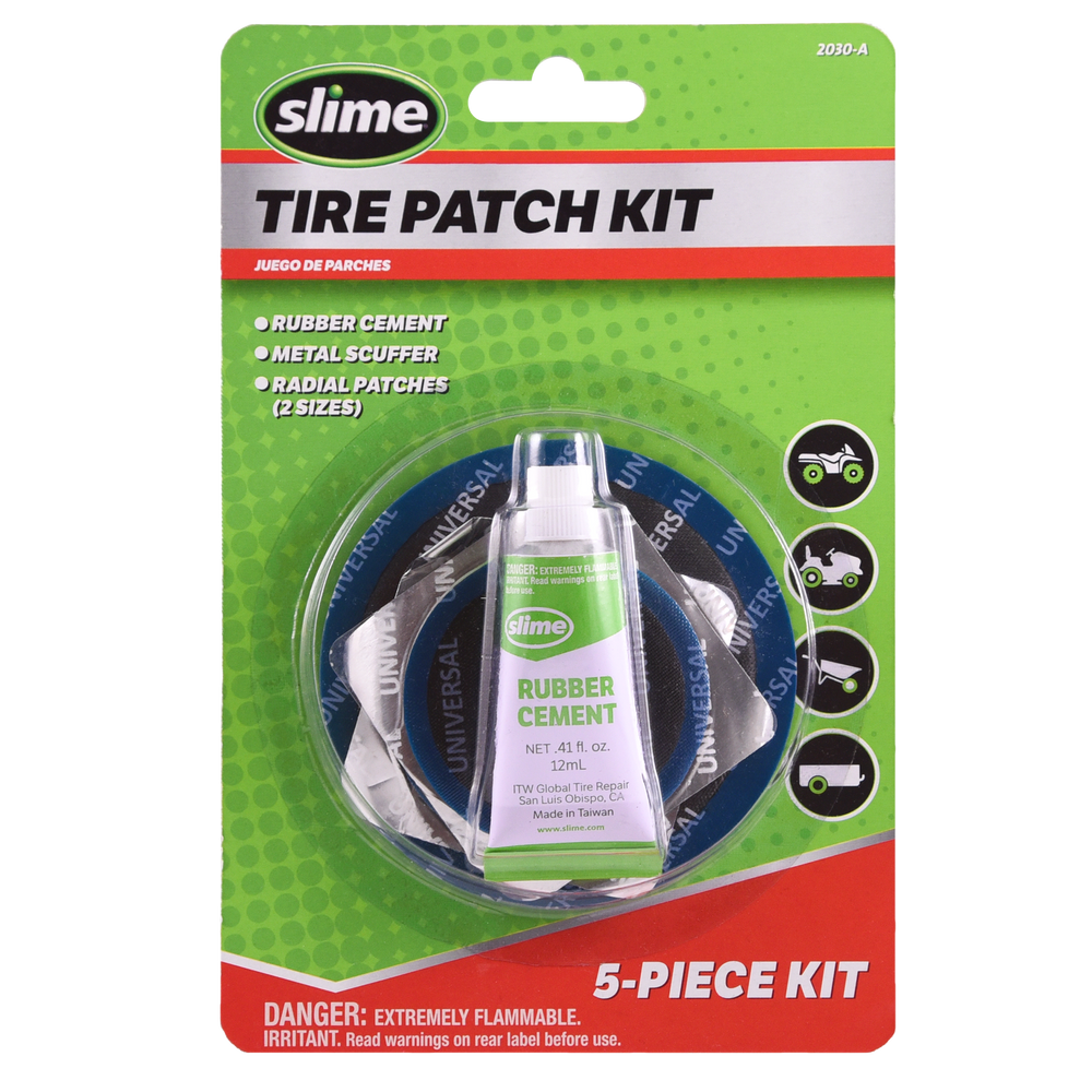 Slime Deluxe Tire Patch Kit & Glue #2030-A In Package