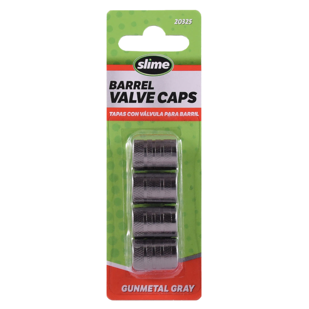 Slime Barrel Valve Caps (Gunmetal Gray) #20325 In Package