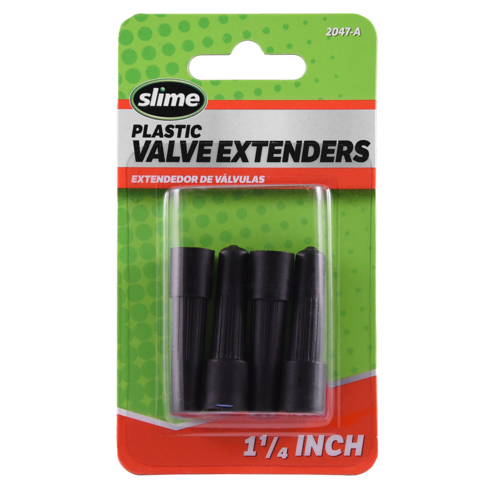
            
                Load image into Gallery viewer, Slime Plastic Tire Valve Extenders 1.25&amp;quot; #2047-A In Package
            
        
