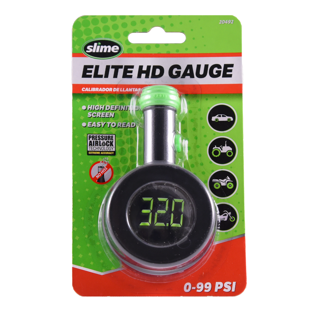 Slime Elite HD Tire Gauge (0-99 psi) #20492 In Package