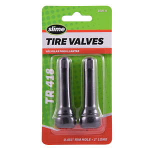 Slime Tubeless Tire Valves TR418 #2081-A In Package