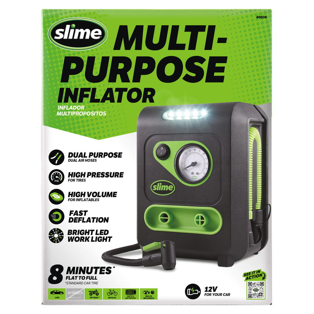 
            
                Load image into Gallery viewer, Slime Multi-Purpose Tire Inflator #40034 In Package
            
        
