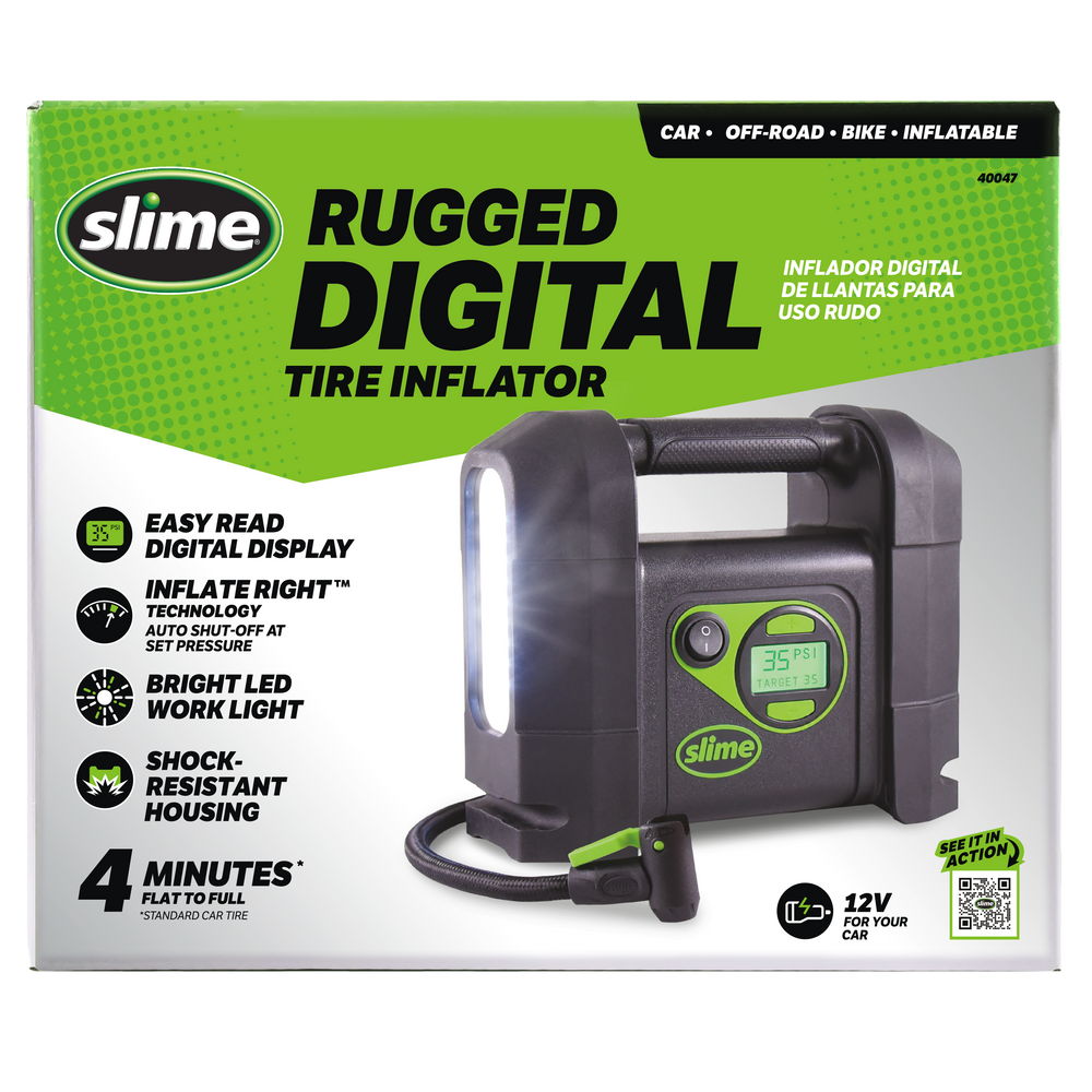 Slime Rugged Digital Tire Inflator #40047 In Package