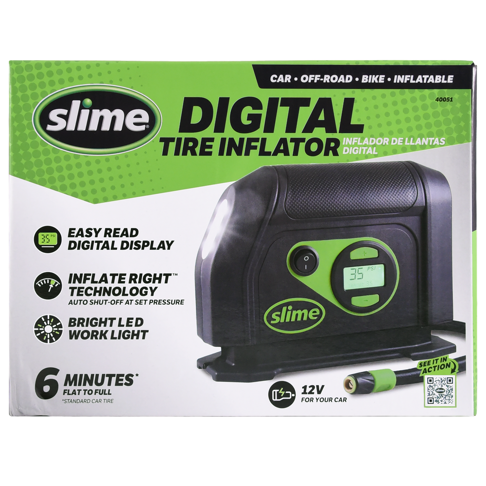 Slime 12V Digital Tire Inflator #40051 In Package
