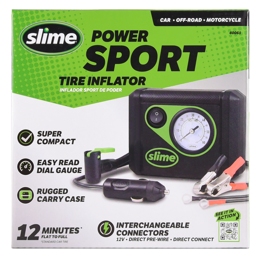 Slime Power Sport Tire Inflator #40061 In Package