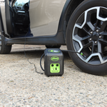 Slime All Purpose Tire Inflator (120V/12V) #40065 In Use Car