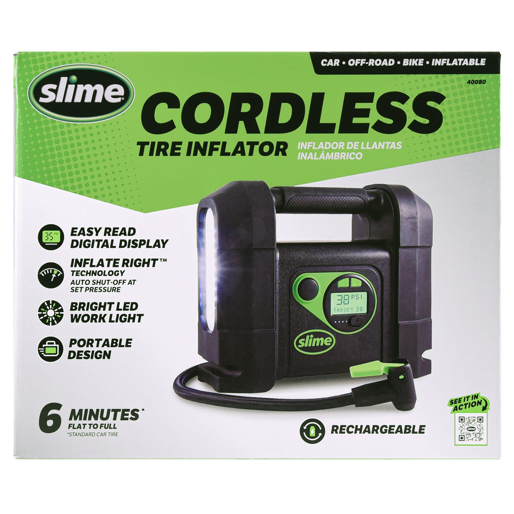 Slime 40028 Rechargeable All-Purpose Tire and Raft Inflator