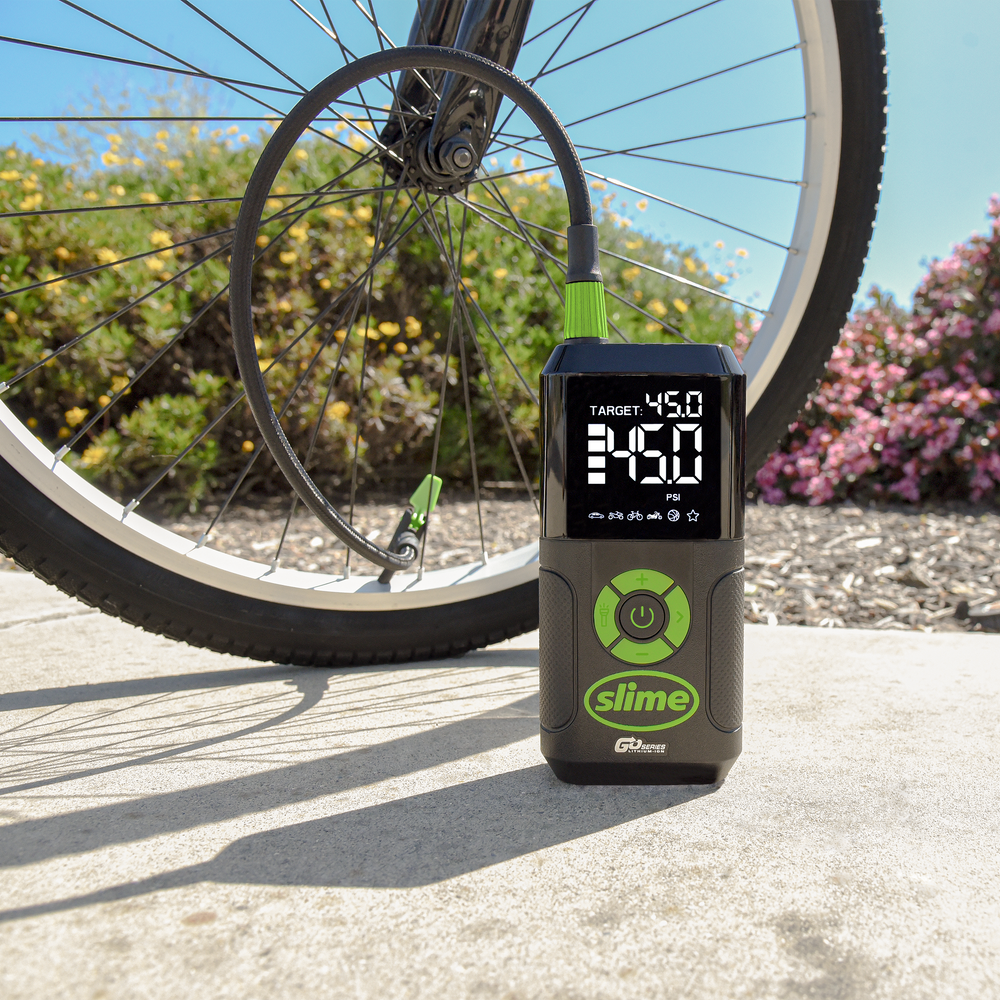 Slime Cordless 3-in-1 Tire Inflator #40089 In Use Bicycle