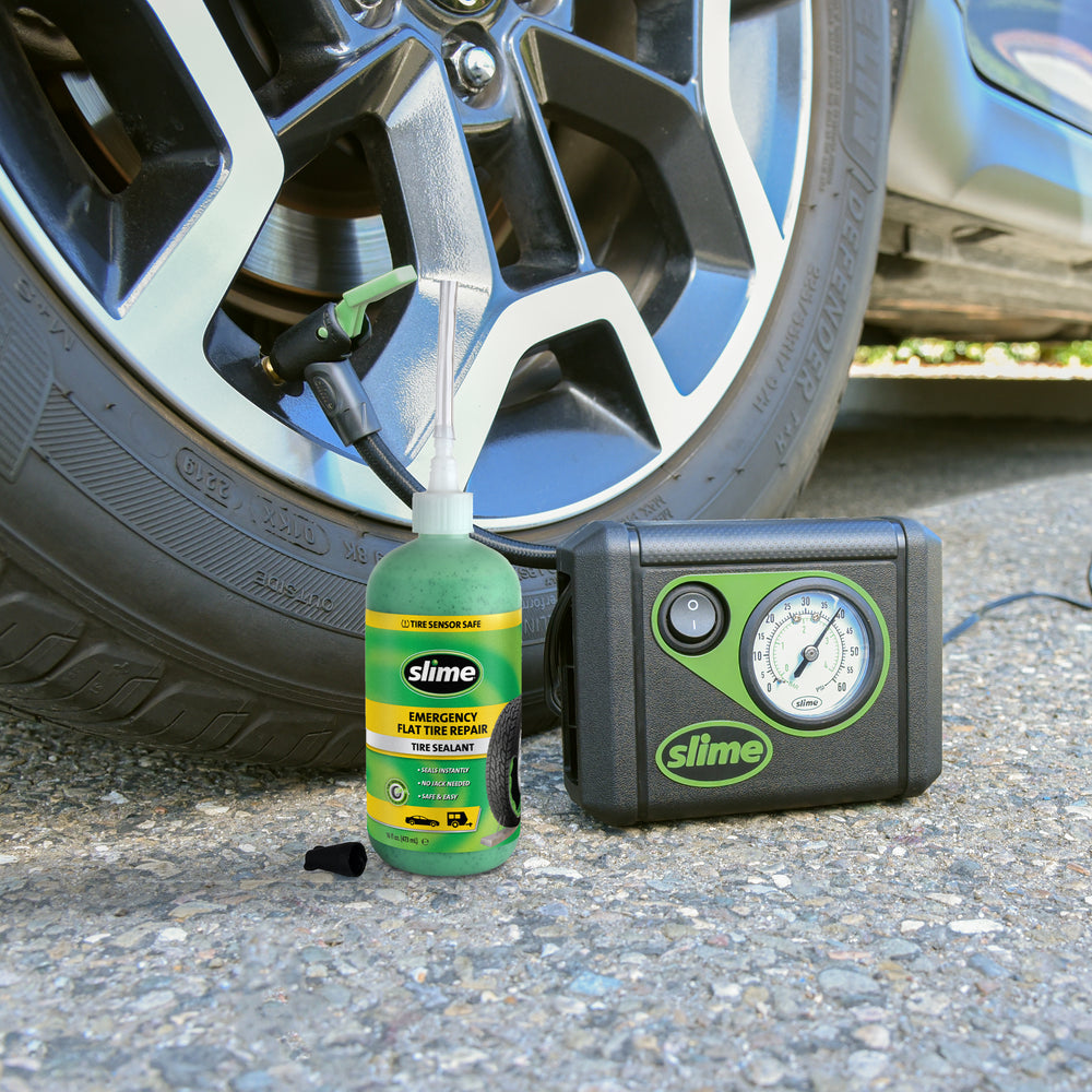Slime Smart Spair Tire Repair Kit #50107 In Use