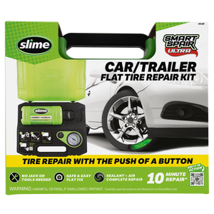 Slime Smart Spair Ultra Car/Trailer Flat Tire Repair Kit #50158 In Package