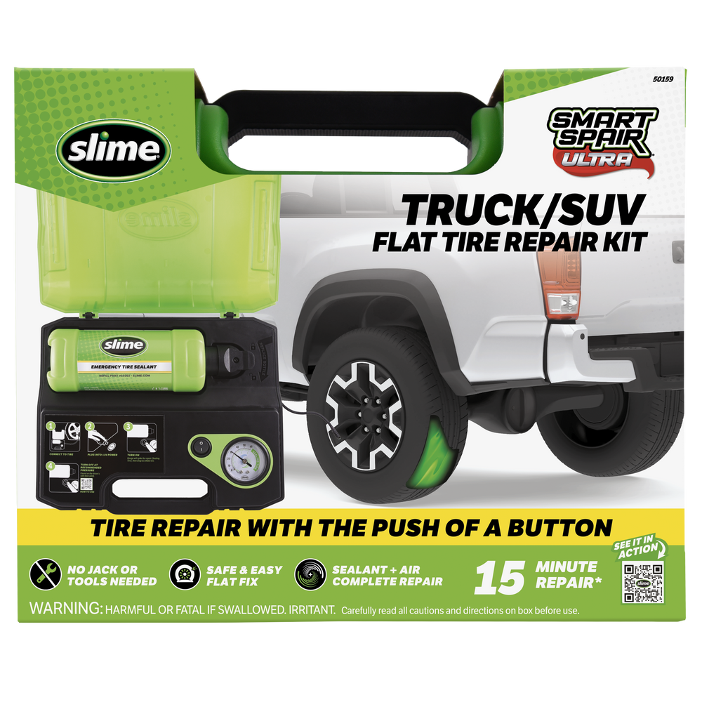 Slime Smart Spair Ultra Truck/SUV Flat Tire Repair Kit #50159 In Package