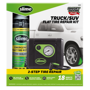 Slime Smart Spair Plus Flat Tire Repair Kit (Truck/SUV) #50166 In Package