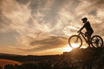Bicyclist at Sunset