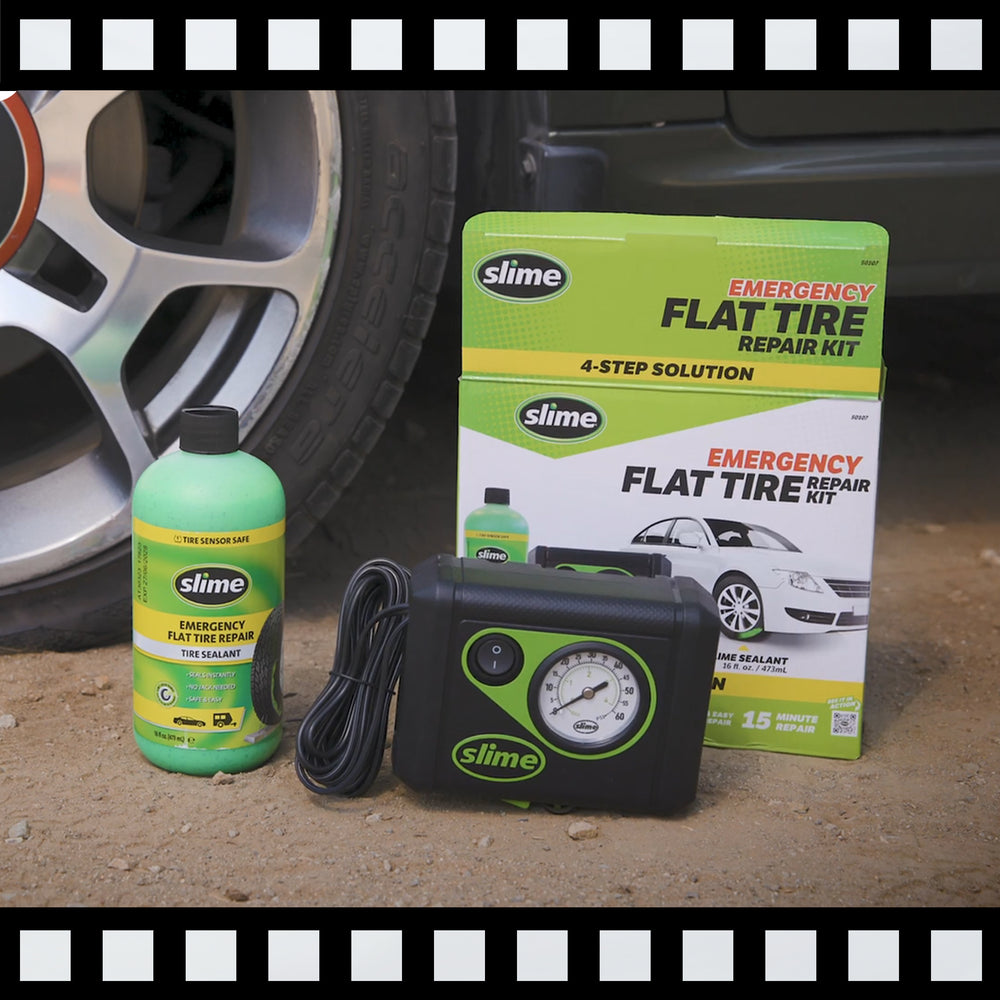 
            
                Load and play video in Gallery viewer, Slime Smart Spair Flat Tire Repair Kit Overview Video #50107
            
        