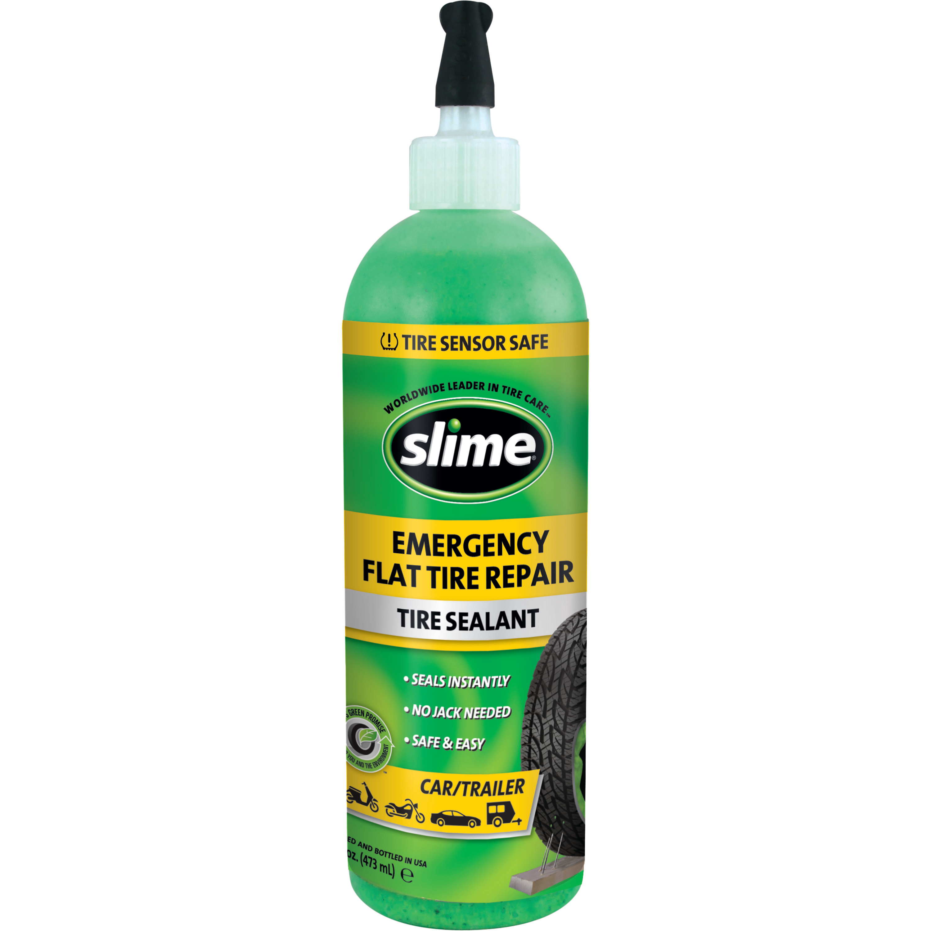Slime Tire Sealant, 16 Oz.