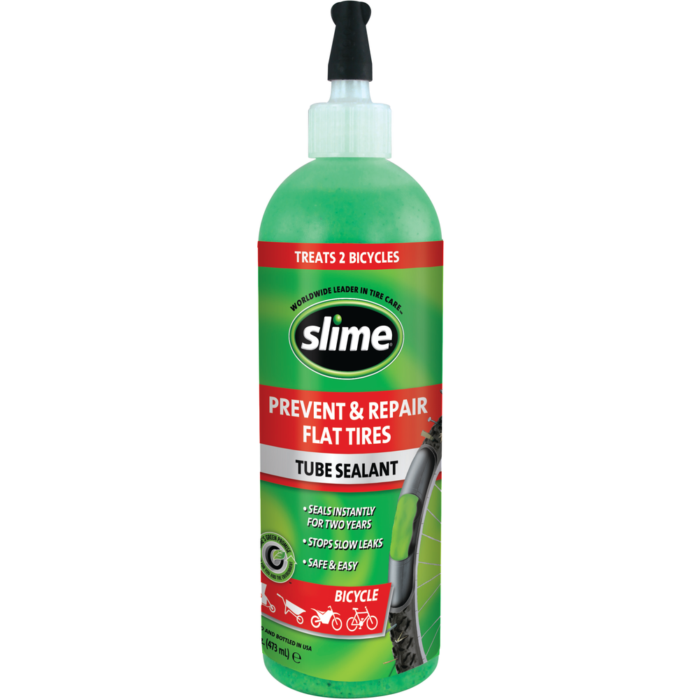 Slime Tube Sealant - 16 oz. (Treats 2 Bicycles) #10156W In Package
