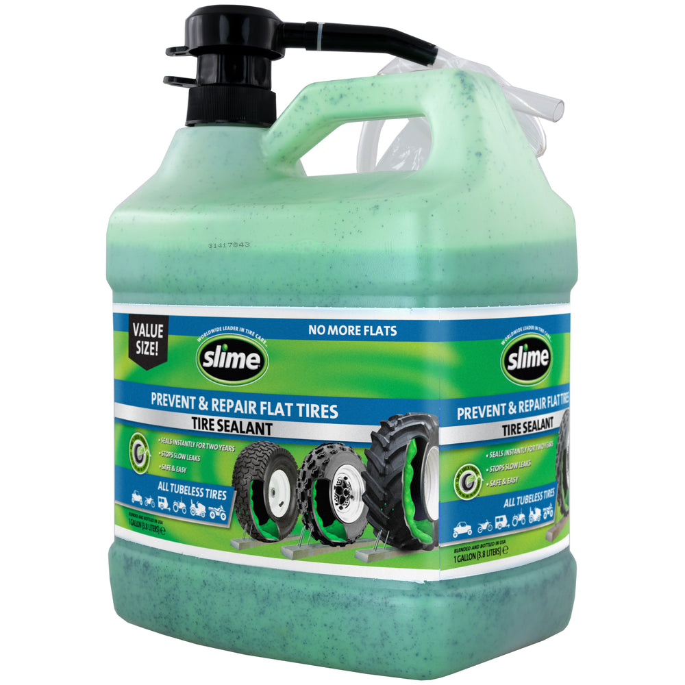 Slime Prevent and Repair Tire Sealant - 1 Gallon (Value Size for All Tires) #10163 In Package