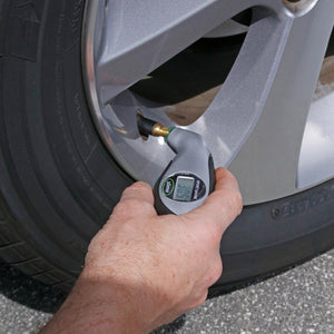 Slime Digital Tire Gauge (5-150 psi) #20017 In Use 1
