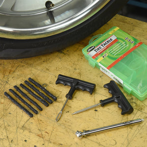 Slime Large Tire Tackle Kit #20133 On Workbench