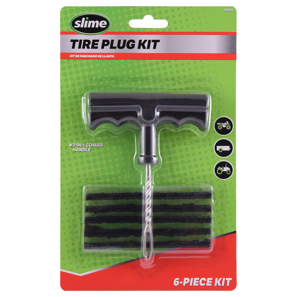 
            
                Load image into Gallery viewer, Slime 2-in-1 T-Handle Tire Plug Kit #20204 In Package
            
        