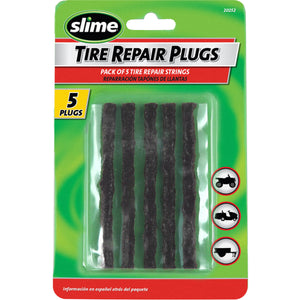 Slime Tire Repair Plugs (5 Count Black) #20252 In Package