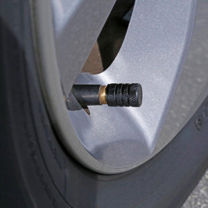 Slime Barrel Tire Valve Caps (Jet Black) #20324 In Use