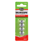 Slime Black Plastic Tire Valve Caps - Set of 4, Threads onto Schrader Valve 22049 at Slime Black Plastic Tire Valve Caps - Set of 4, Threads onto Schrader Valve 22049 at