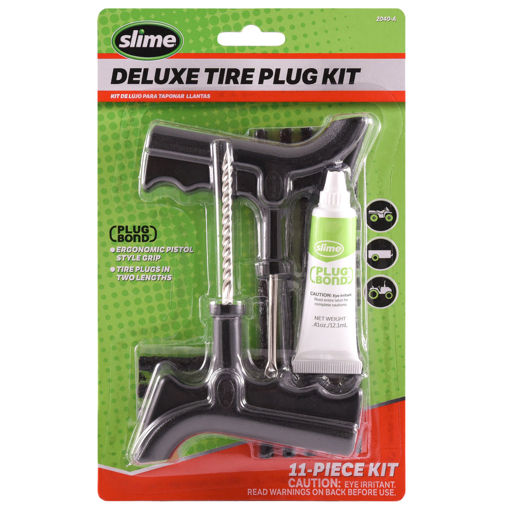 Slime Deluxe Tire Plug Kit with Glue #2040-A In Package