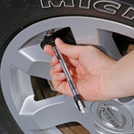 Slime Pro-Series 4-Way Pencil Tire Gauge (10-120 psi) #20455 In Use on Tire