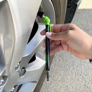 
            
                Load image into Gallery viewer, Elite Pencil Tire Gauge (10-120 psi) In Use
            
        