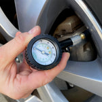 Elite High Pressure Tire Gauge (10-160 psi) In Use