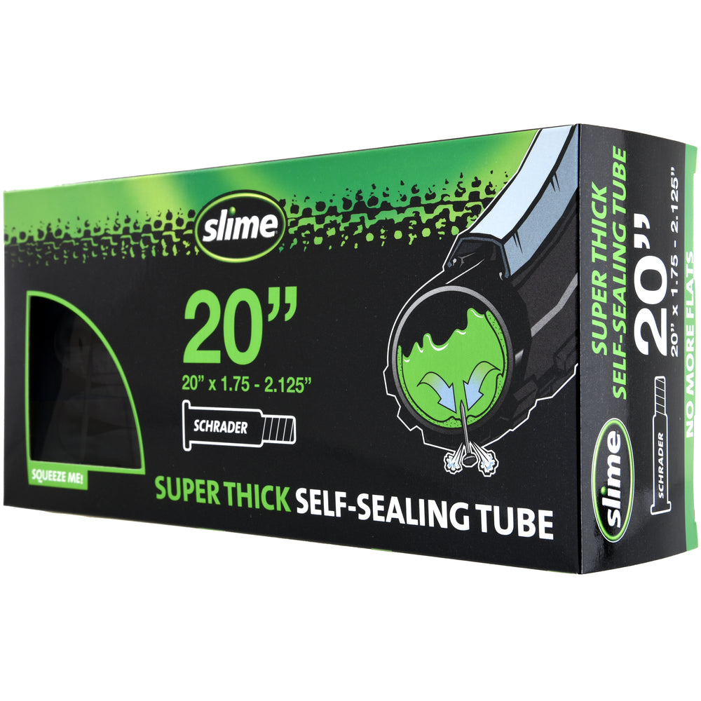 Slime Super Thick Self-Sealing Bicycle Tubes 20" x 1.75-2.125" Schrader #30079 In Package