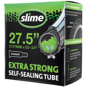 Slime Extra Strong Self-Sealing Bicycle Tubes 27.5" x 2.0-2.40" Schrader #30088 In Package
