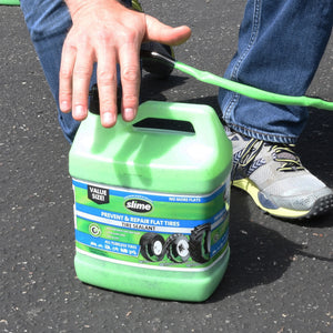 Slime Prevent and Repair Tire Sealant - 1 Gallon (Value Size for All Tires) #10163 Pump