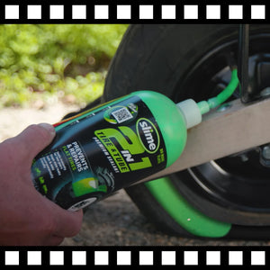 Slime 10193 2-in-1 Premium Tire & Tube Sealant - Puncture Repair, Green, 16 Oz