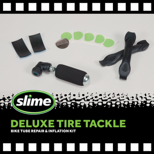 Deluxe Tire Tackle Bike Tube Repair Inflation Kit Slime